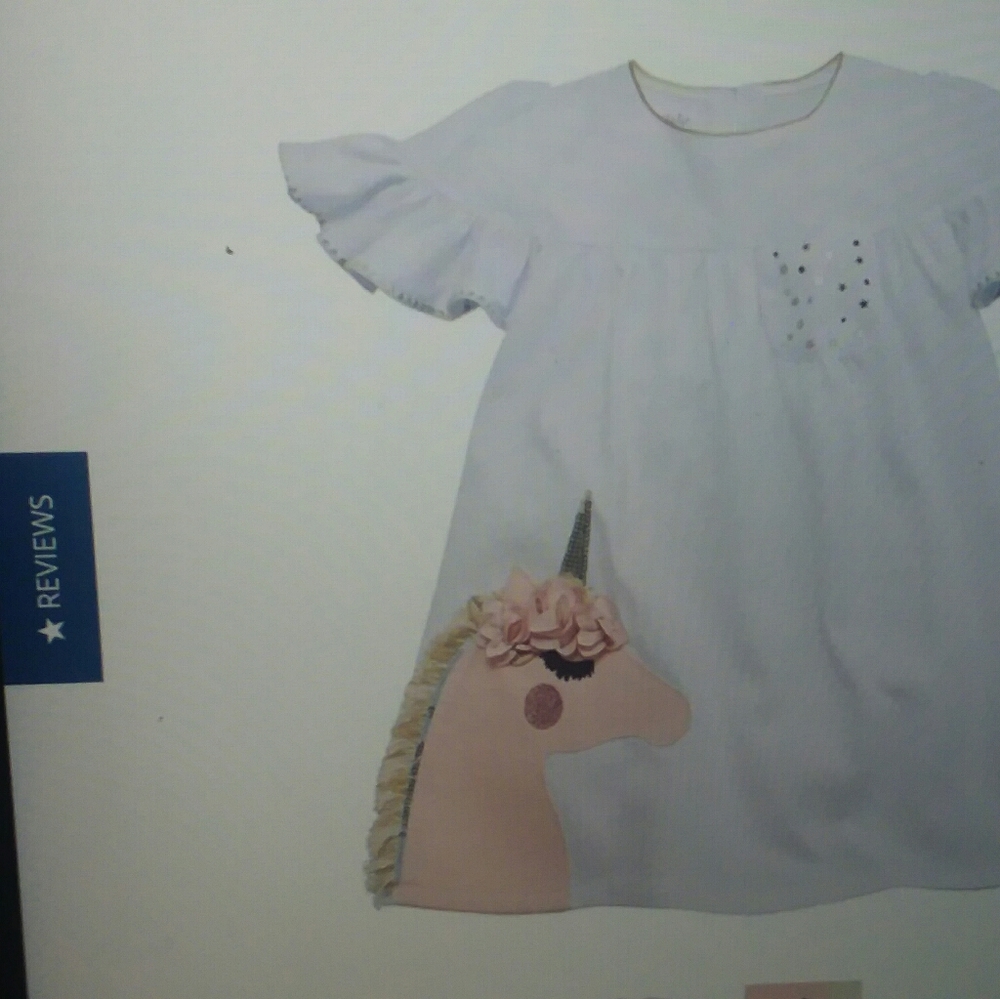 NWT! Super Sweet Mudpie Unicorn Dress - 4T